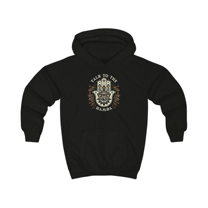 Talk to the hamsa Kids Hoodie