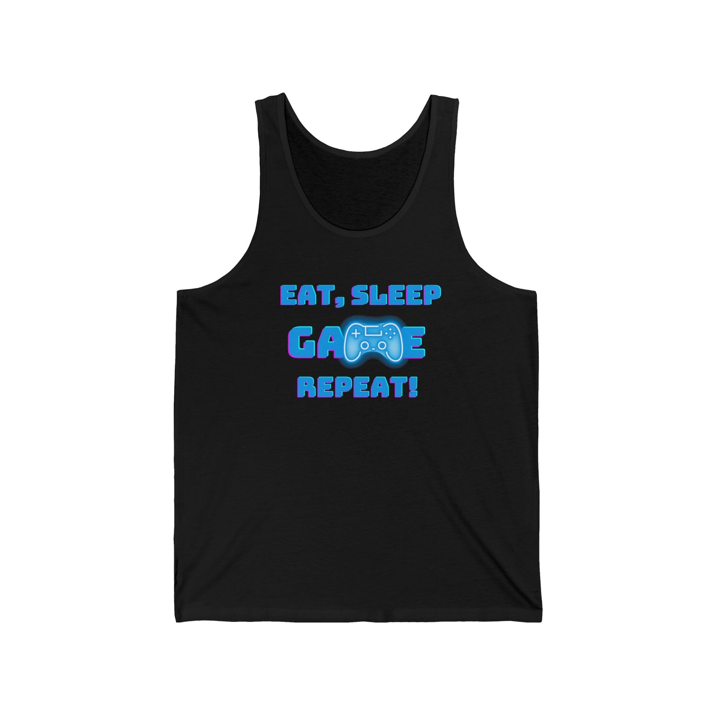 Eat sleep game repeat Adult Tank