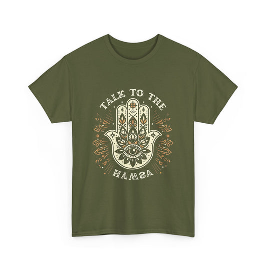 Talk to the hamsa Adult T-shirt