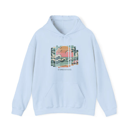 It comes in waves Adult Hoodie