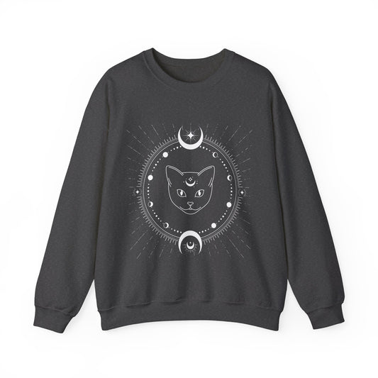 Mystic cat Adult Sweatshirt