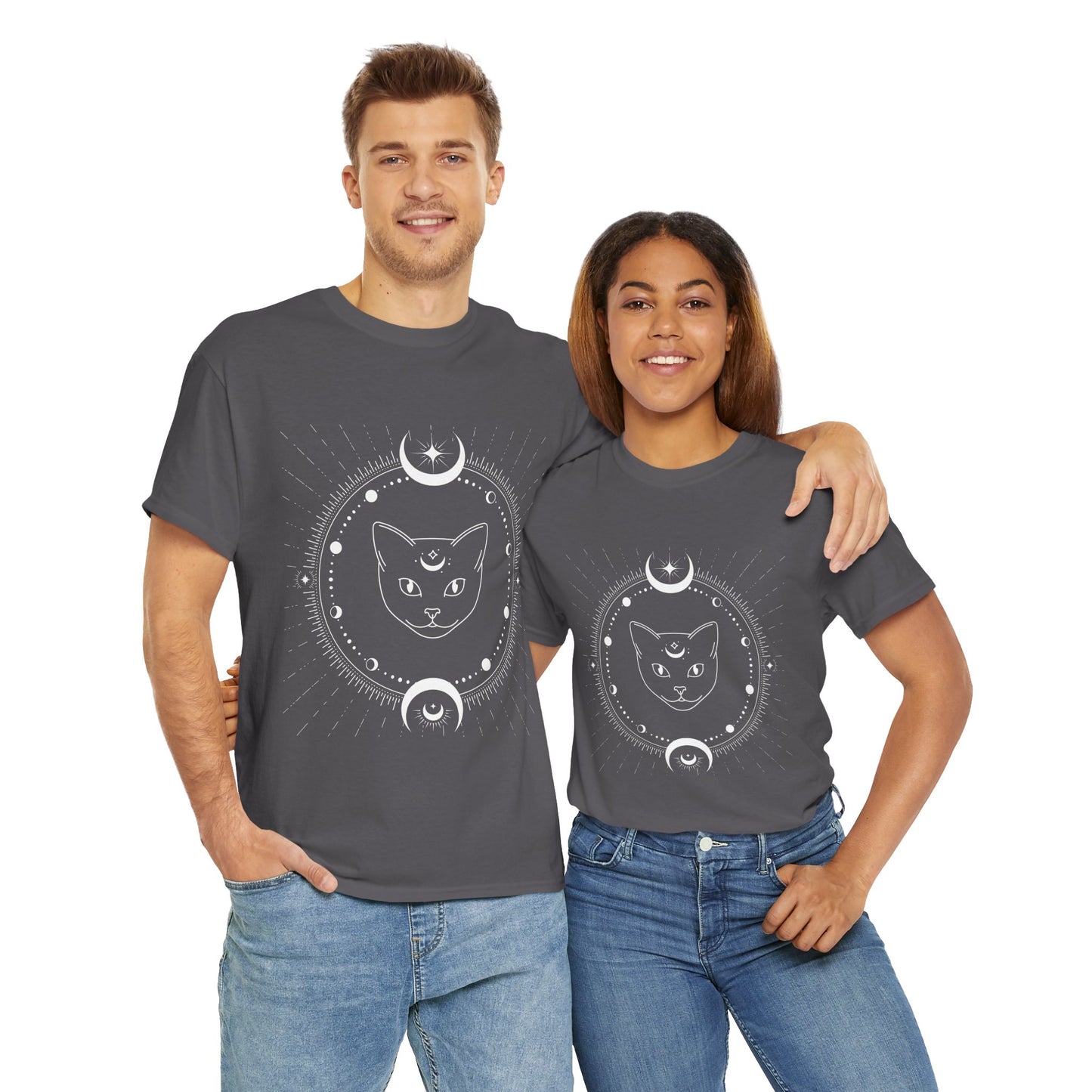 Mystic cat Adult T-shirt