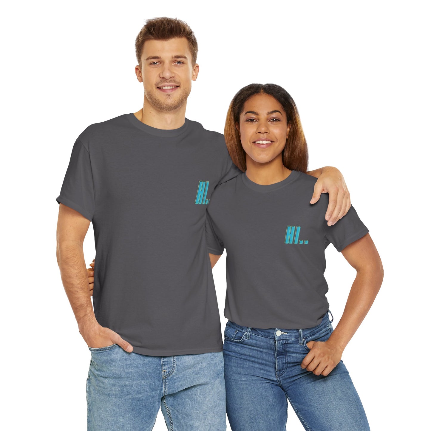 Hi/Bye Double print Adult T-shirt