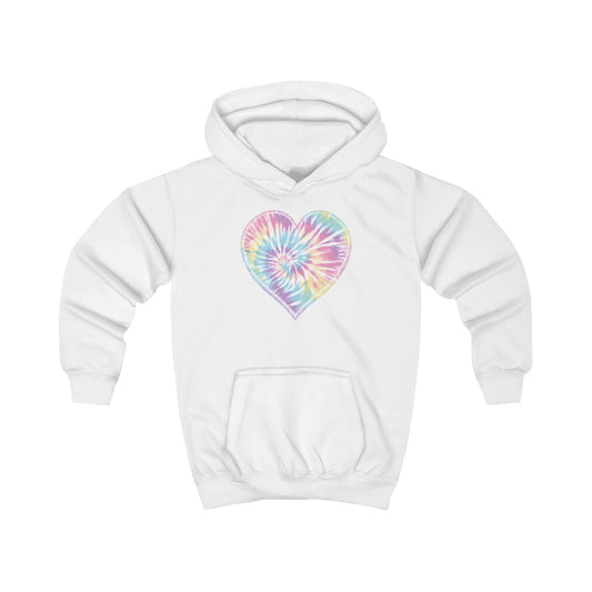 Tie dye heart Kids Hoodie