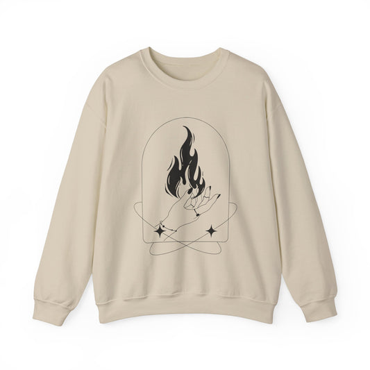 Hand flame Adult Sweatshirt