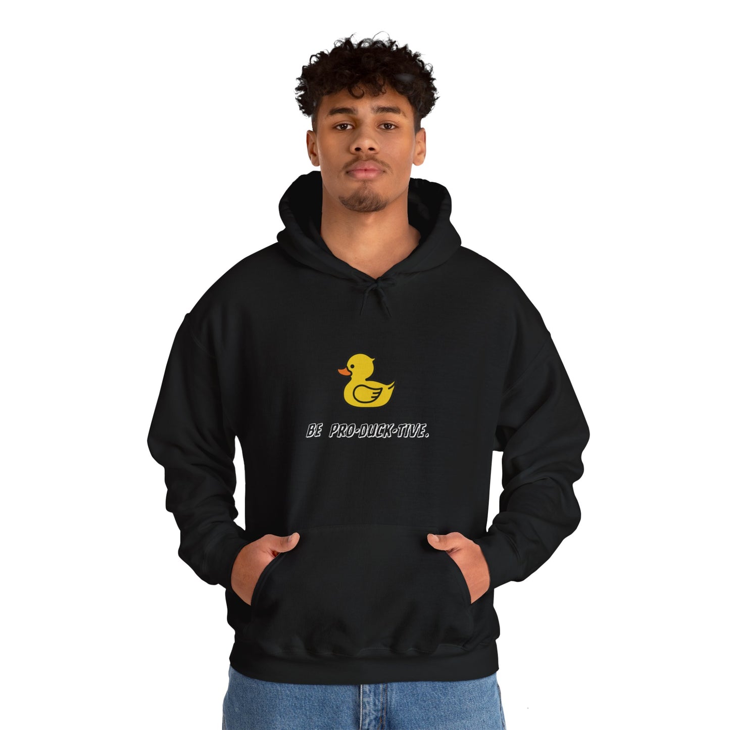 Be pro-duck-tive Double print Adult Hoodie