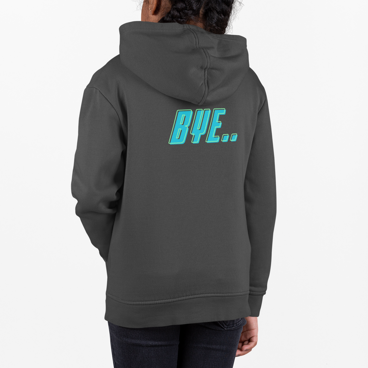 Hi/Bye Double print Kids Hoodie