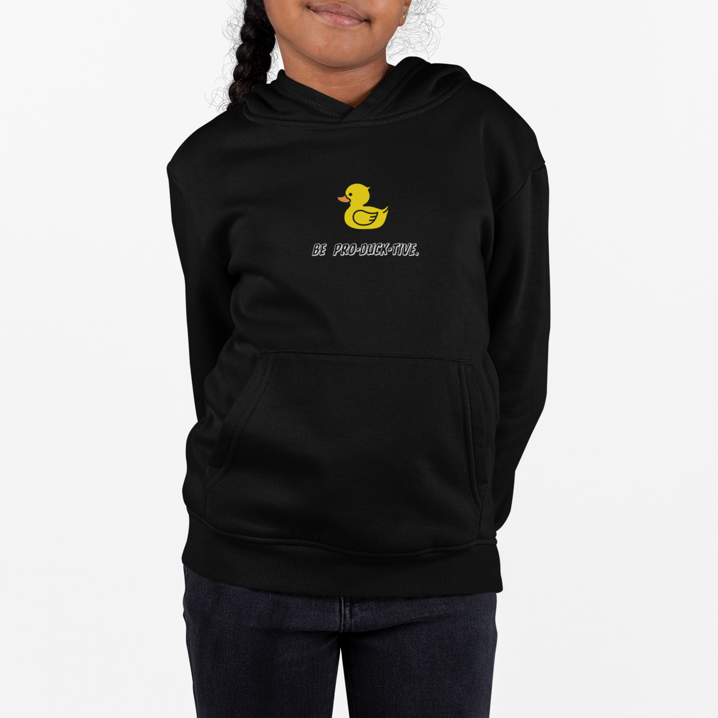 Be pro-duck-tive Double print Kids Hoodie