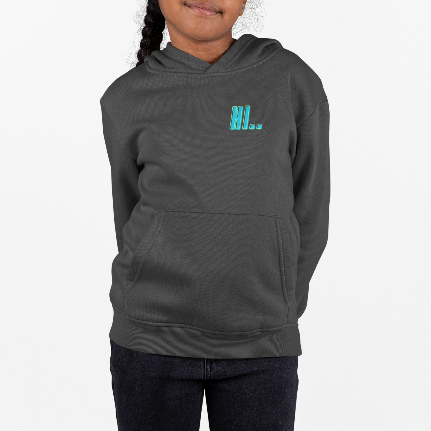 Hi/Bye Double print Kids Hoodie