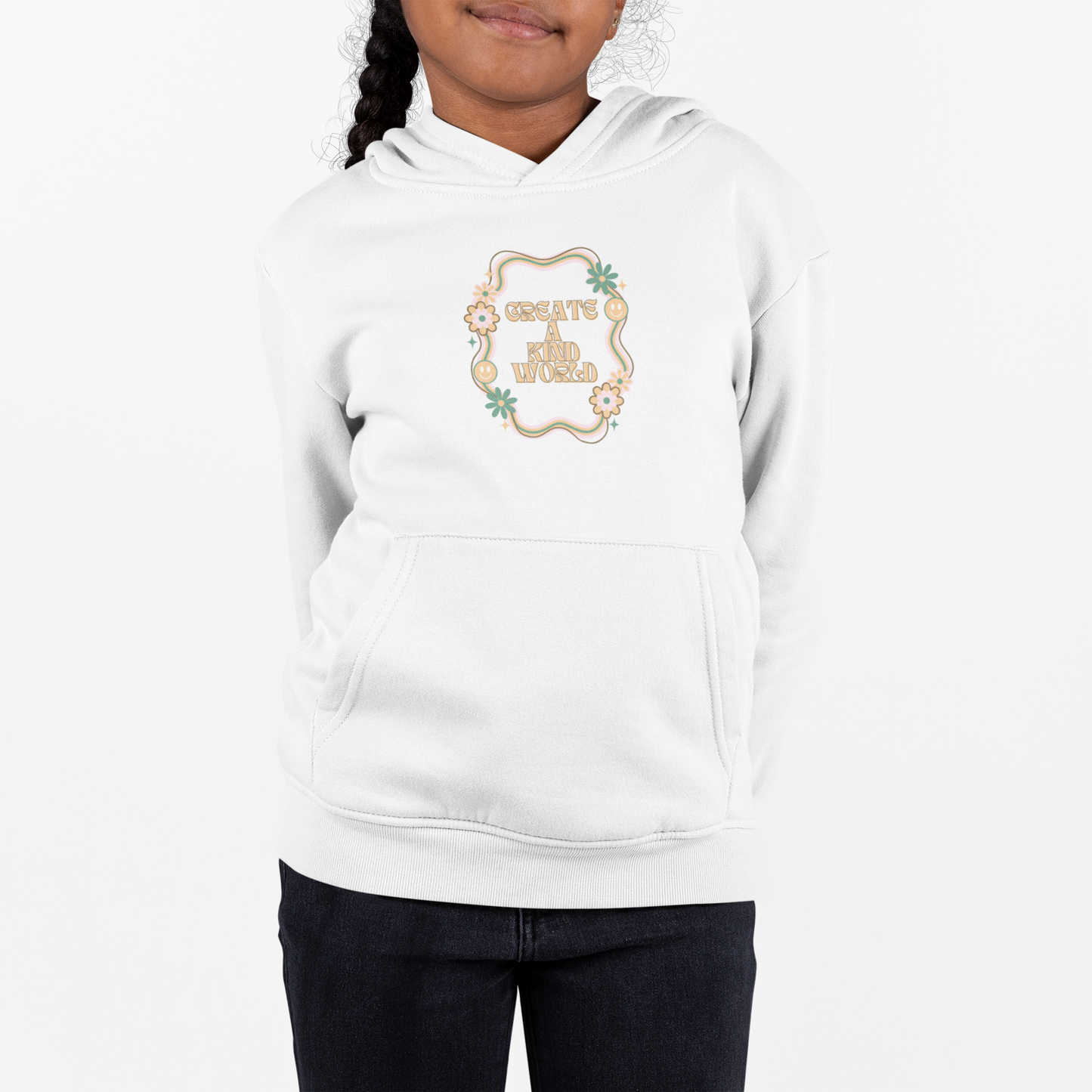 Create a kind world Kids Hoodie