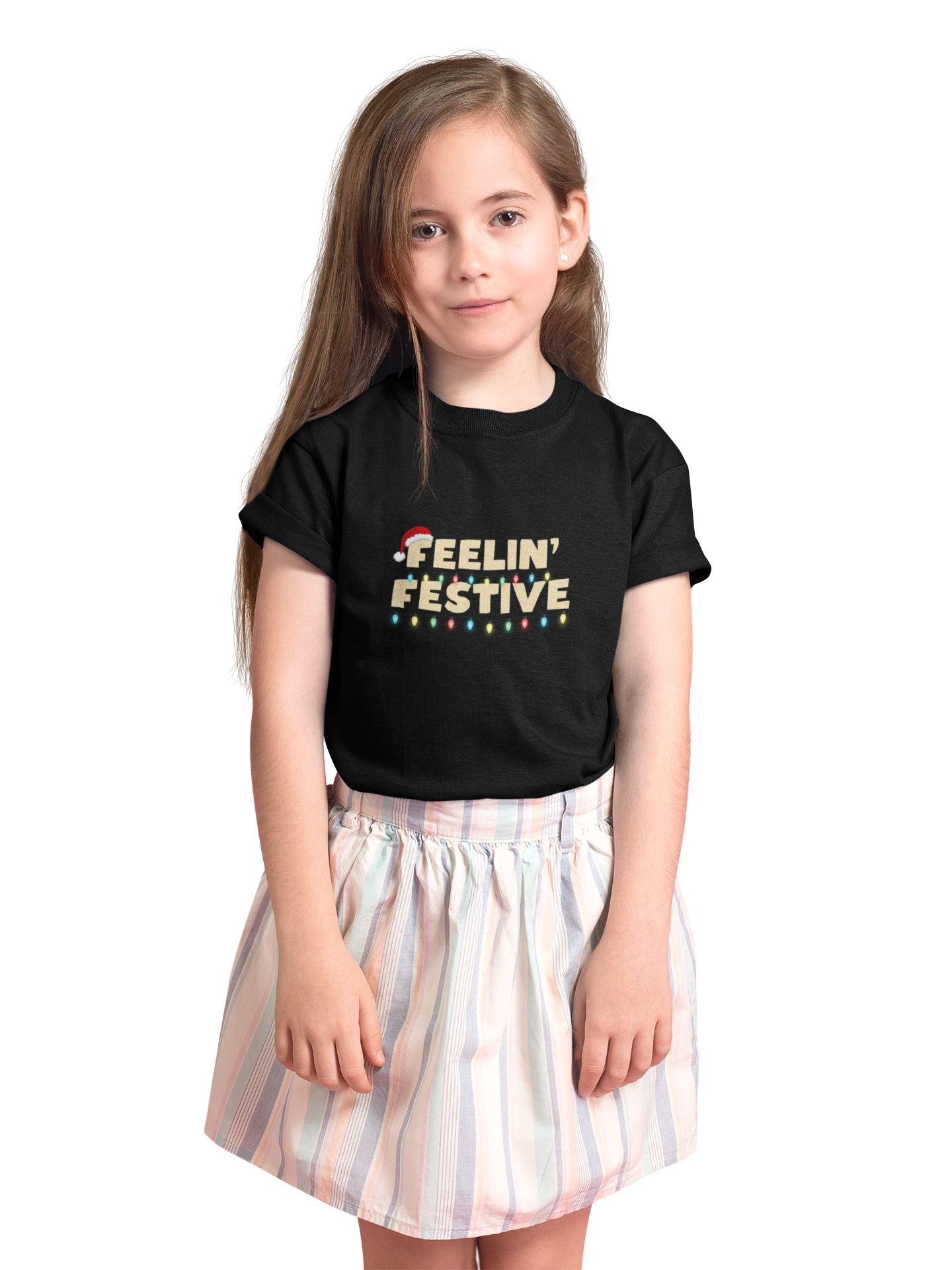 Feelin Festive Christmas T-Shirt | Holiday Kids Tee