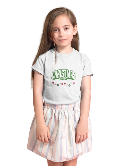 Christmas Crew Collage T-shirt | festive fun Kids Tee